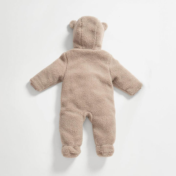 FINNSON Alf Eco Pram Suit Borg - Beige-Pramsuits-Beige-0-3m | Natural Baby Shower