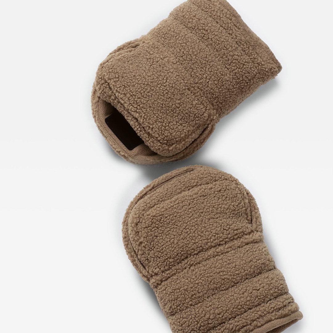Finnson Astrid Eco Stroller Mittens - Mocha Borg-Stroller Mittens- | Natural Baby Shower