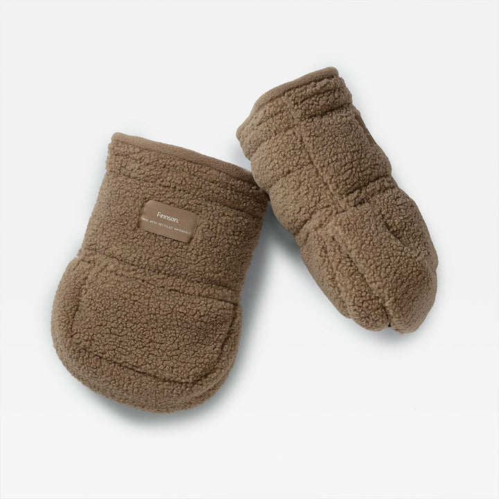 Finnson Astrid Eco Stroller Mittens - Mocha Borg-Stroller Mittens- | Natural Baby Shower