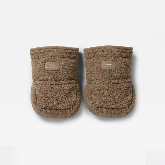 Finnson Astrid Eco Stroller Mittens - Mocha Borg-Stroller Mittens- | Natural Baby Shower