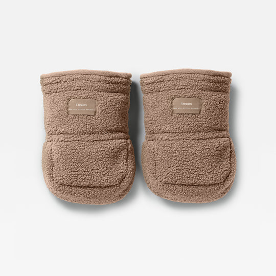 Finnson Astrid Eco Stroller Mittens - Mocha Borg-Stroller Mittens- | Natural Baby Shower