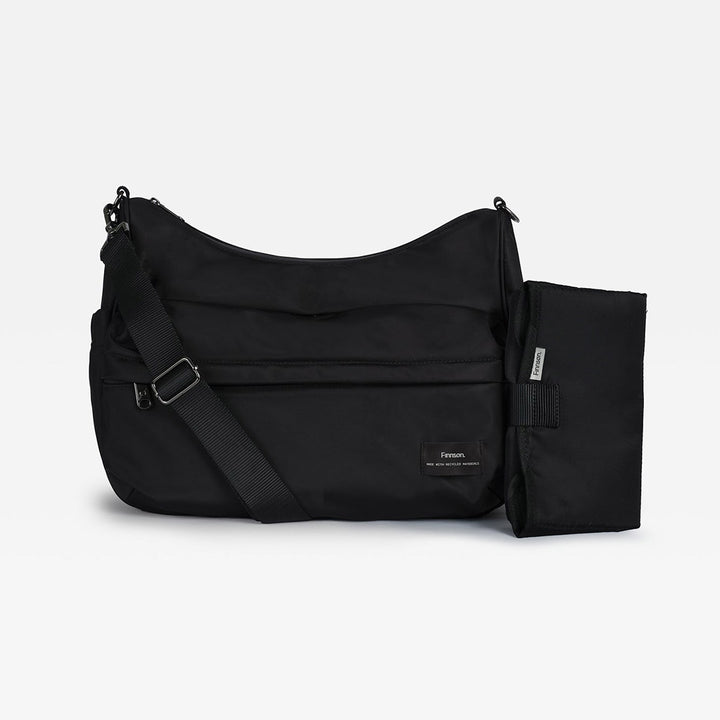 Finnson Clara Eco Oversized Changing Bag - Black-Changing Bags- | Natural Baby Shower