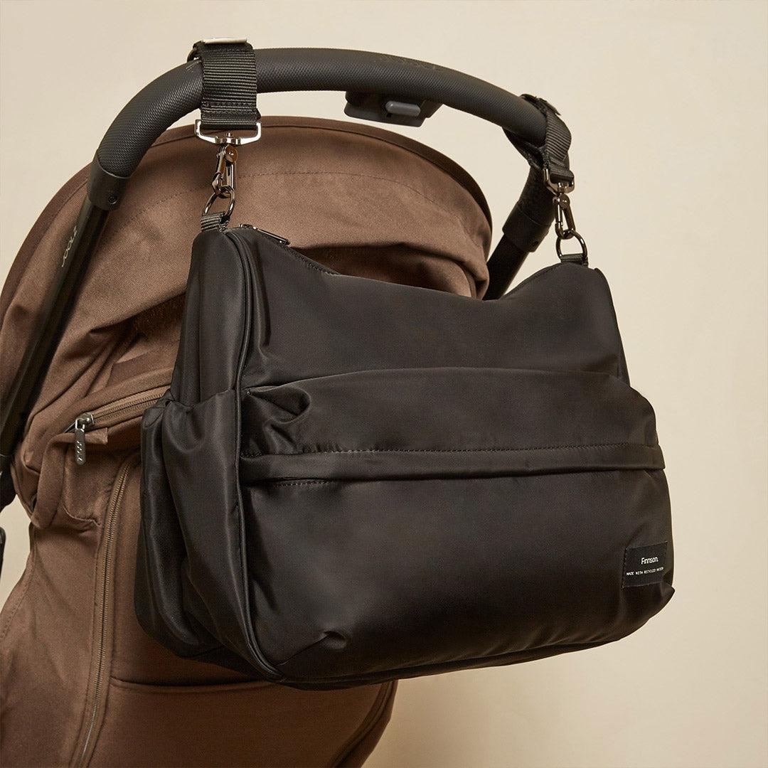 Finnson Clara Eco Oversized Changing Bag - Black-Changing Bags- | Natural Baby Shower