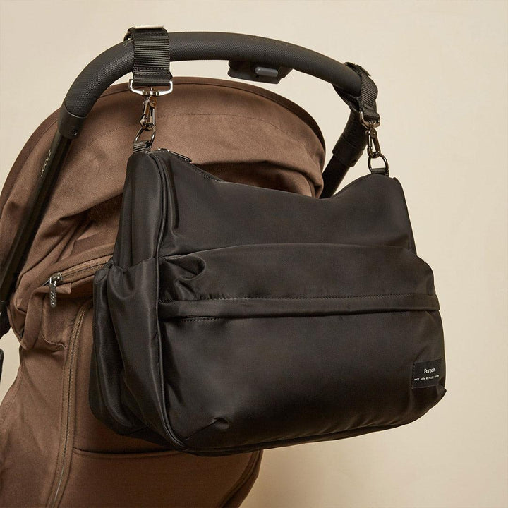 Finnson Clara Eco Oversized Changing Bag - Black-Changing Bags- | Natural Baby Shower
