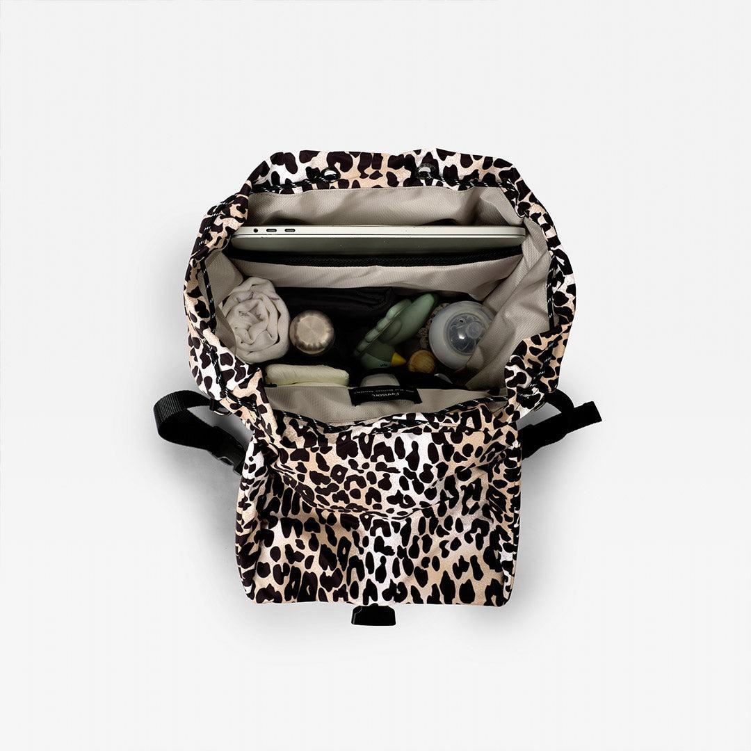 Finnson Elise Eco Changing Backpack & Changing Mat - Leopard-Changing Bags-Leopard- | Natural Baby Shower