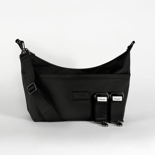 Finnson Fia Eco Oversized Stroller Organiser - Black-Stroller Organisers-Black-One Size | Natural Baby Shower