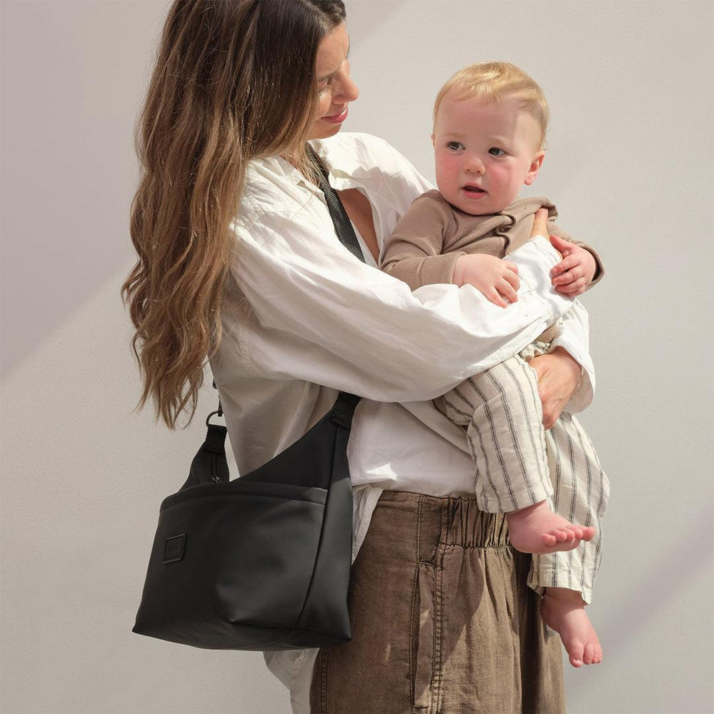 Finnson Fia Eco Oversized Stroller Organiser - Black-Stroller Organisers-Black-One Size | Natural Baby Shower