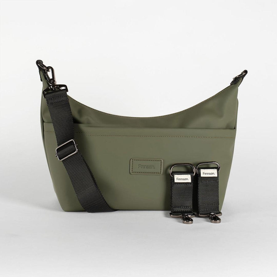 Finnson Fia Eco Oversized Stroller Organiser - Khaki-Stroller Organisers-Khaki-One Size | Natural Baby Shower