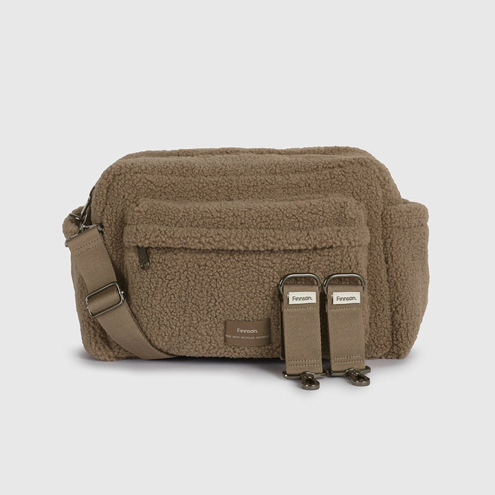 Finnson Freya Eco Oversized Stroller Organiser - Mocha Borg-Stroller Organisers- | Natural Baby Shower
