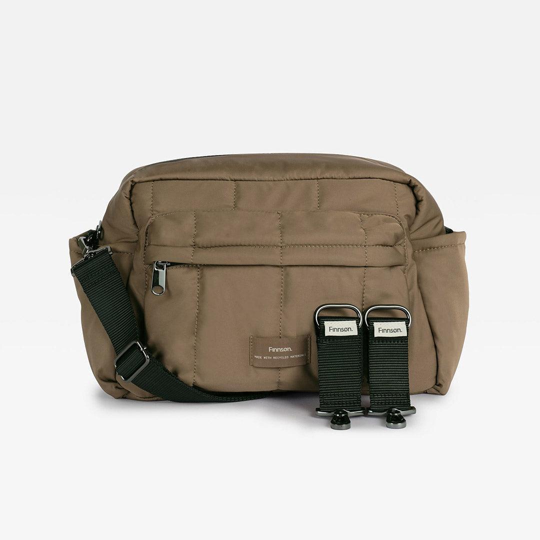Finnson Freya Eco Oversized Stroller Organiser - Mocha-Stroller Organisers- | Natural Baby Shower