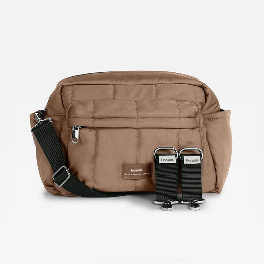 Finnson Freya Eco Oversized Stroller Organiser - Mocha-Stroller Organisers- | Natural Baby Shower