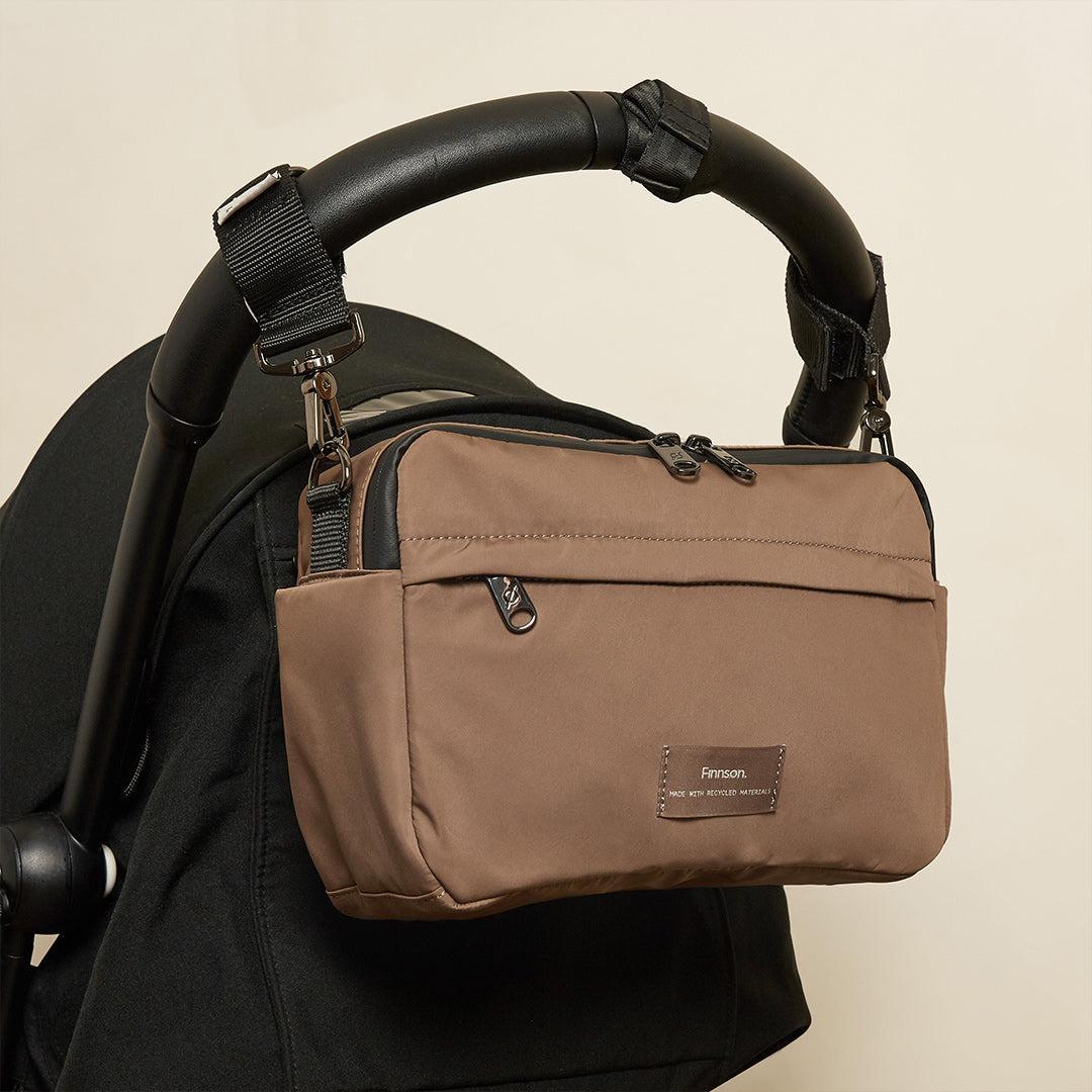 Finnson Frida Eco Stroller Organiser - Mocha-Stroller Organisers- | Natural Baby Shower