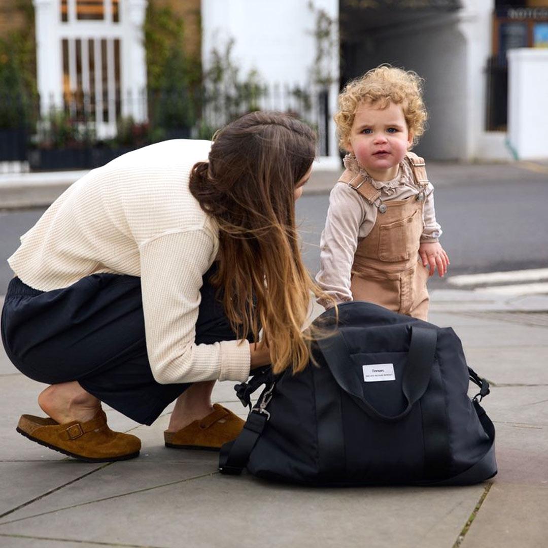 Finnson Ida Eco Holdall/ Hospital Bag With Changing Mat Black