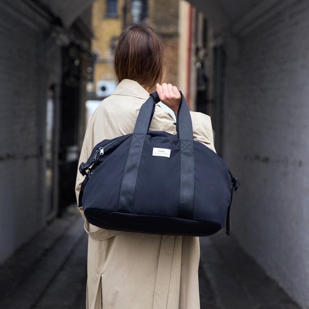 Finnson Ida Eco Holdall/ Hospital Bag With Changing Mat Black