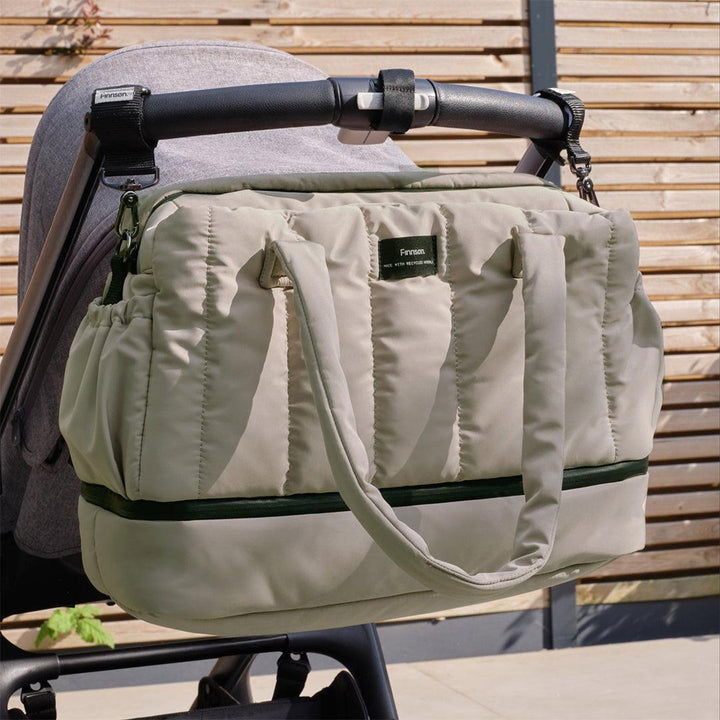 Finnson Innes Eco Holdall Changing Bag With Changing Mat - Taupe-Changing Bags-Taupe- | Natural Baby Shower
