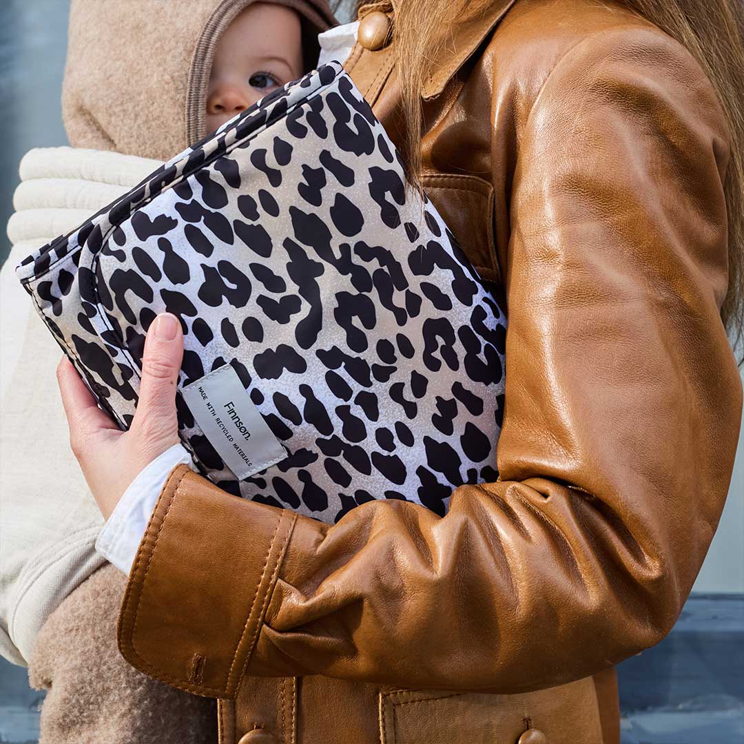 Finnson Maggie Eco Travel Changing Mat - Leopard-Travel Changing Mats-Leopard-One Size | Natural Baby Shower