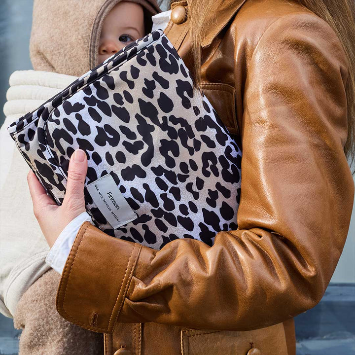 Finnson Maggie Eco Travel Changing Mat - Leopard-Travel Changing Mats-Leopard-One Size | Natural Baby Shower