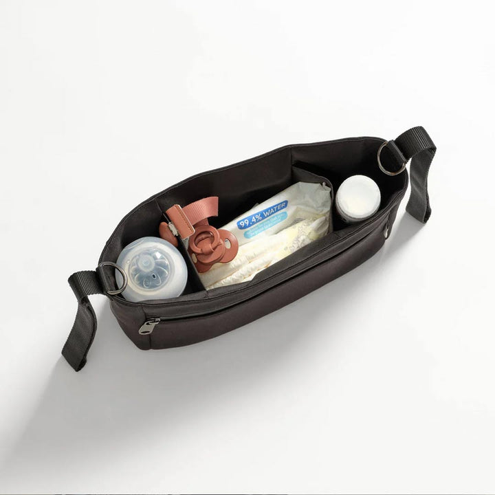 Finnson Odin Eco Stroller Organiser with Built in Stroller Clips - Black-Stroller Organisers-Black- | Natural Baby Shower