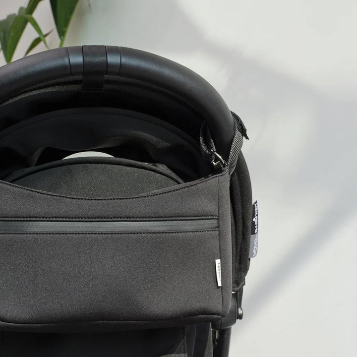 Finnson Odin Eco Stroller Organiser with Built in Stroller Clips - Black-Stroller Organisers-Black- | Natural Baby Shower