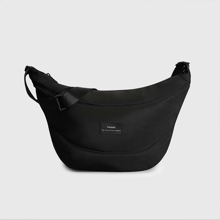 Finnson Osma Eco Sling Changing Bag with Clips - Black-Changing Bags-Black- | Natural Baby Shower