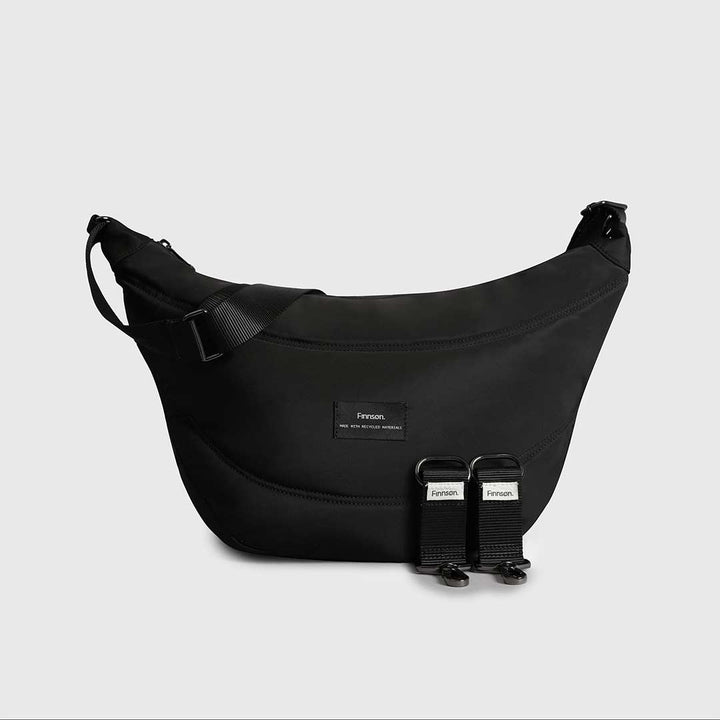 Finnson Osma Eco Sling Changing Bag with Clips - Black-Changing Bags-Black- | Natural Baby Shower