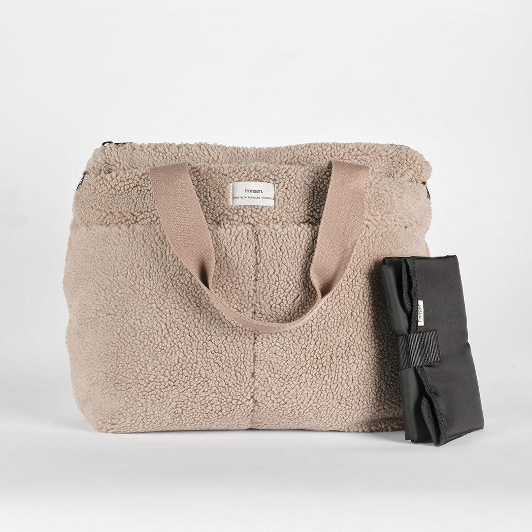 Finnson Sigrid Eco Changing Tote Bag - Teddy Borg-Changing Bags-Teddy Borg-One Size | Natural Baby Shower