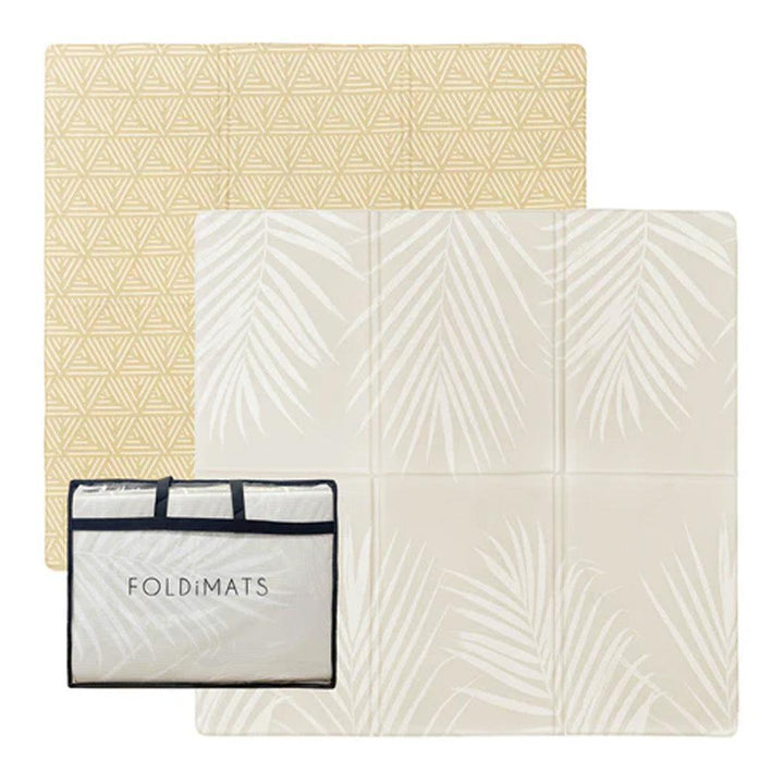 FOLDiMATS Playmat 130x130cm - Palm Scandi-Play Mats-Palm Scandi-130x130cm | Natural Baby Shower