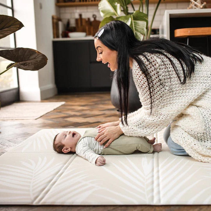 FOLDiMATS Playmat 130x130cm - Palm Scandi-Play Mats-Palm Scandi-130x130cm | Natural Baby Shower