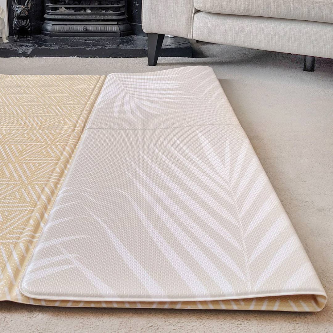 FOLDiMATS Playmat 130x190cm - Palm Scandi-Play Mats-Palm Scandi-130x190cm | Natural Baby Shower