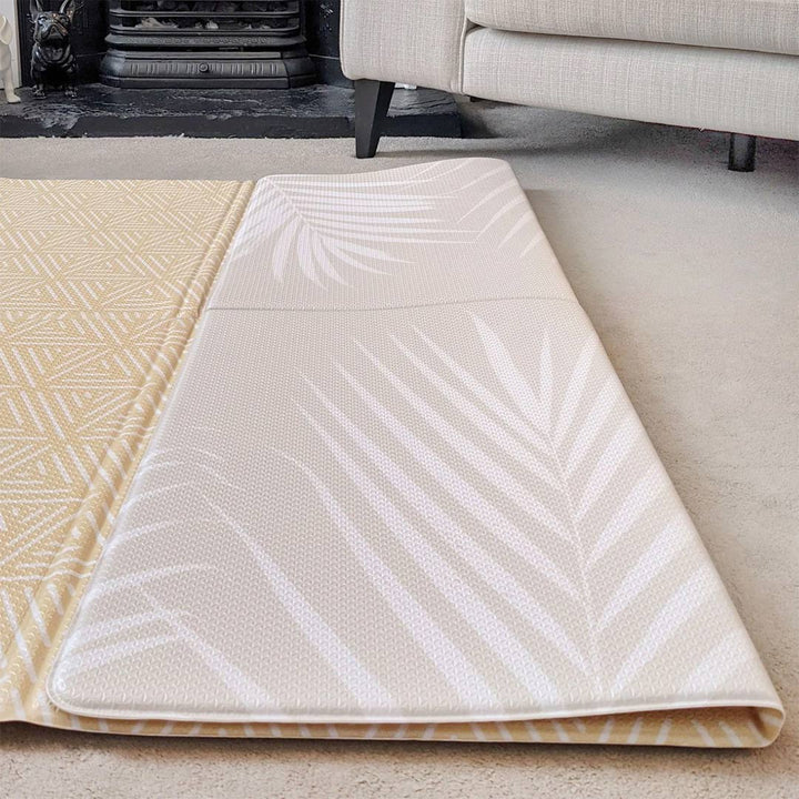 FOLDiMATS Playmat 130x190cm - Palm Scandi-Play Mats-Palm Scandi-130x190cm | Natural Baby Shower