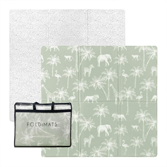 FOLDiMATS Playmat 130x130cm - Safari Dotty-Play Mats-Safari Dotty-130x130cm | Natural Baby Shower