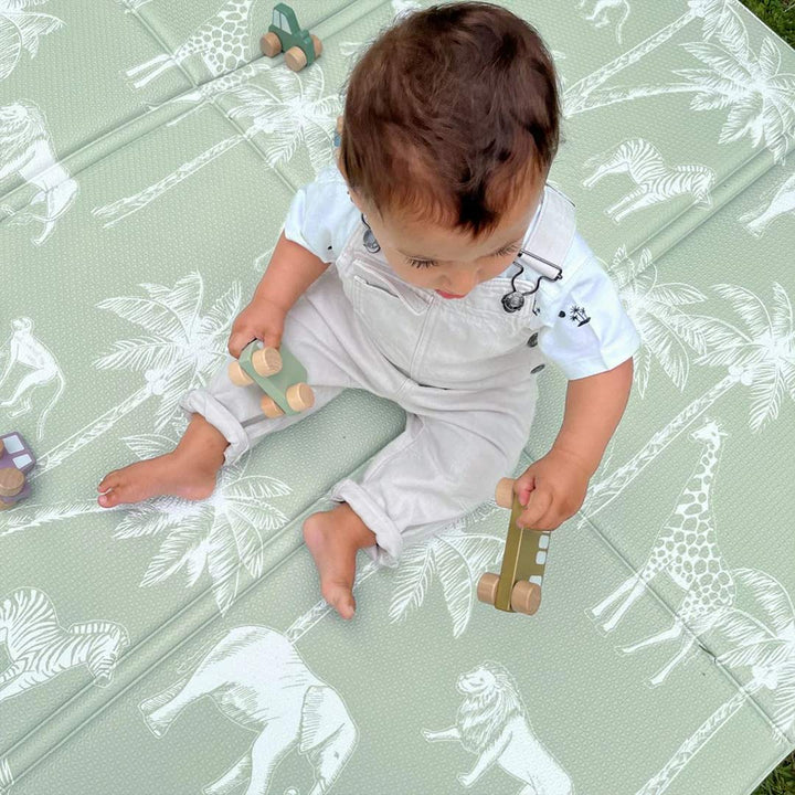 FOLDiMATS Playmat 130x130cm - Safari Dotty-Play Mats-Safari Dotty-130x130cm | Natural Baby Shower