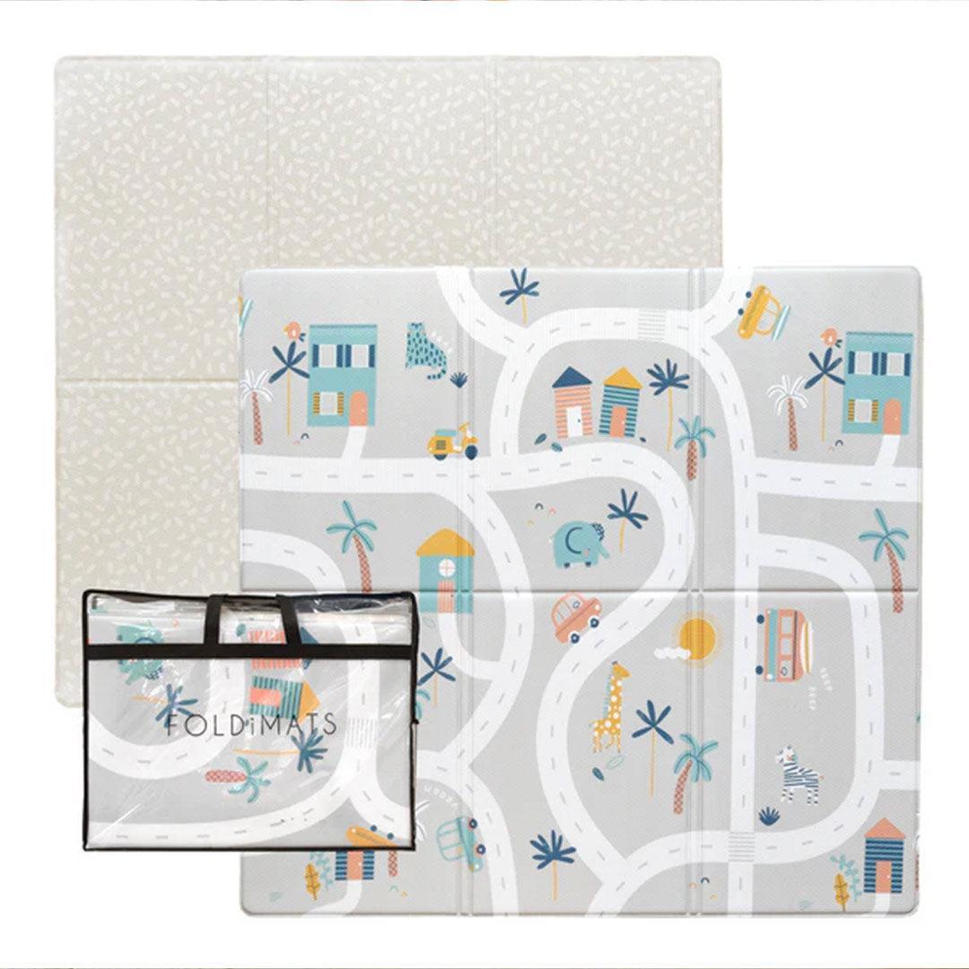 FOLDiMATS Playmat 130x130cm - Tropic Trails Lumi-Play Mats-Tropic Trails Lumi-130x130cm | Natural Baby Shower