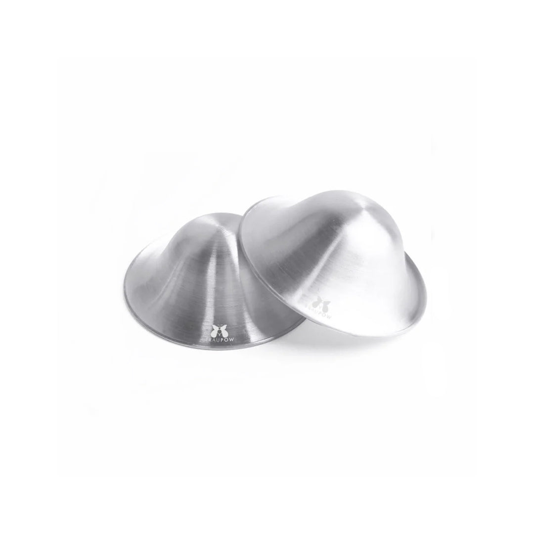 Fraupow Silver Healing Breast Cup 2 Pack Silver Natural Baby Shower