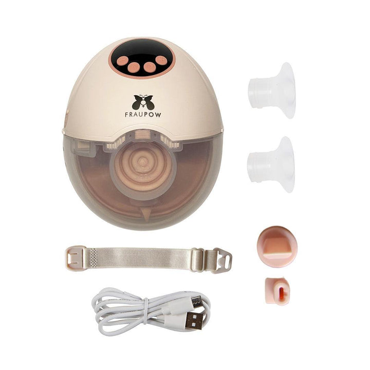Fraupow Viva Pro Wearable Hands-Free Breast Pump - Pink-Breast Pumps-Pink- | Natural Baby Shower