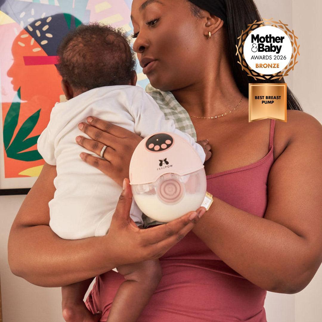 Fraupow Viva Pro Wearable Hands-Free Breast Pump - Pink-Breast Pumps-Pink- | Natural Baby Shower