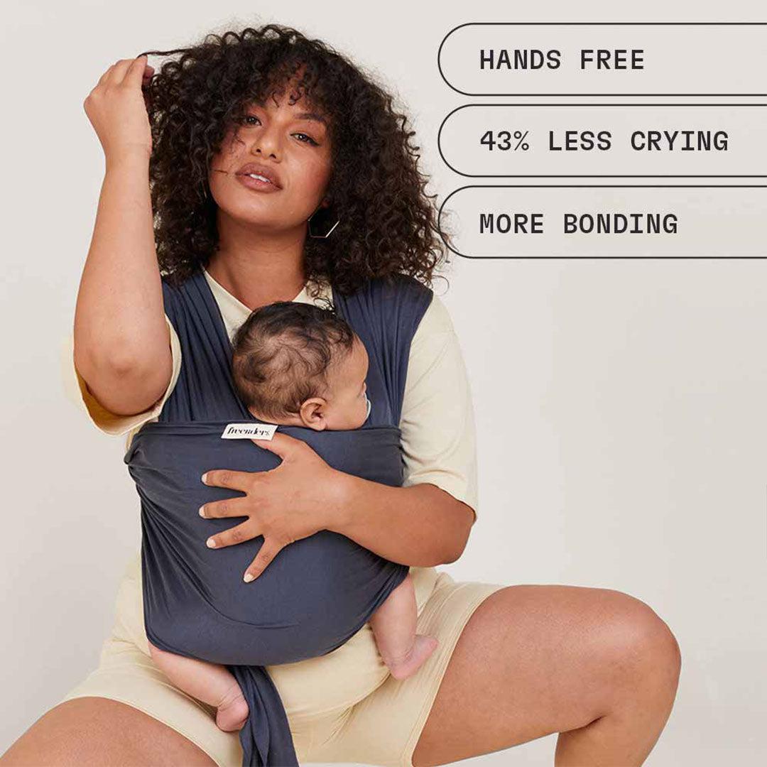 Freerider Co. Baby Wrap Carrier - Charcoal-Baby Carriers- | Natural Baby Shower