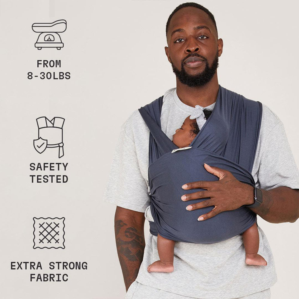 Freerider Co. Baby Wrap Carrier - Charcoal-Baby Carriers- | Natural Baby Shower