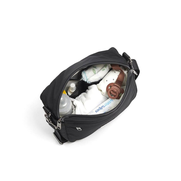 Finnson Frida Eco Stroller Organiser With Stroller Clips - Black-Stroller Organisers-Black- | Natural Baby Shower