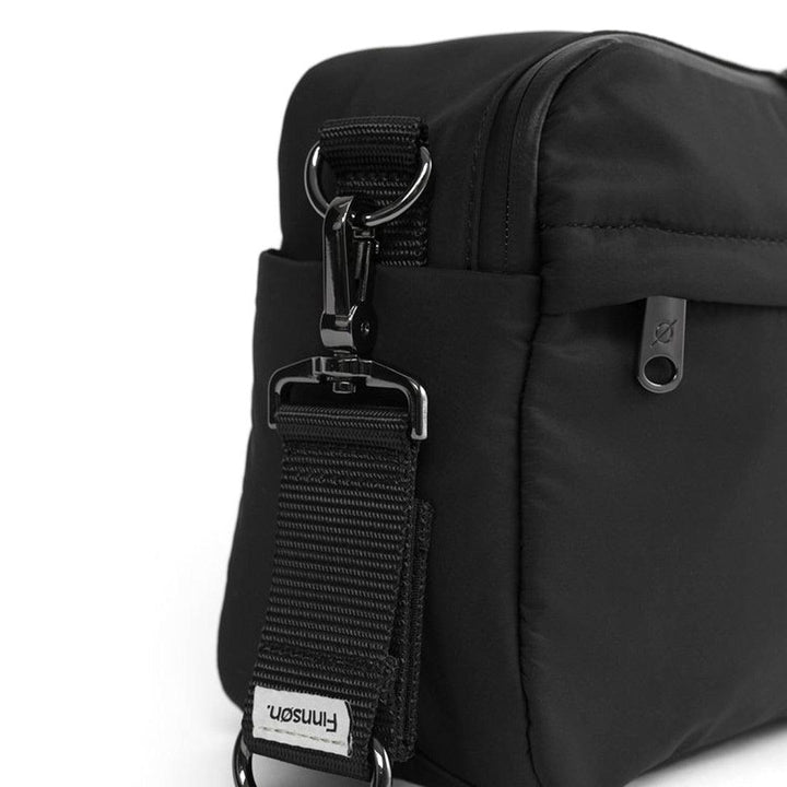 Finnson Frida Eco Stroller Organiser With Stroller Clips - Black-Stroller Organisers-Black- | Natural Baby Shower