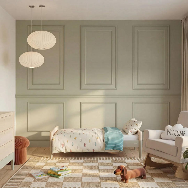 Gaia Baby Eos Cot Bed-Cot Beds-Desert Sage/Natural Ash- | Natural Baby Shower