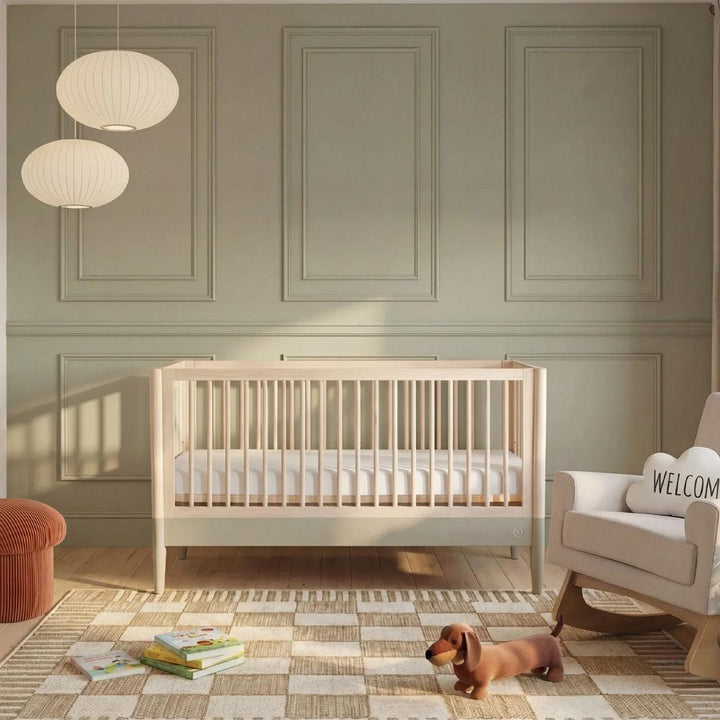 Gaia Baby Eos Cot Bed-Cot Beds-Desert Sage/Natural Ash- | Natural Baby Shower