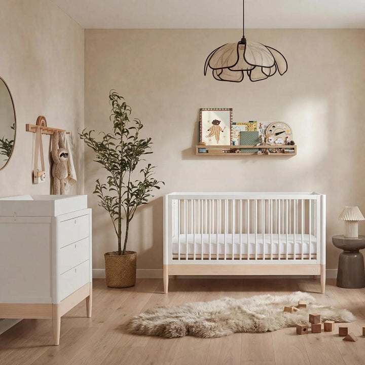 Gaia Baby Eos Cot Bed-Cot Beds-Desert Sage/Natural Ash- | Natural Baby Shower