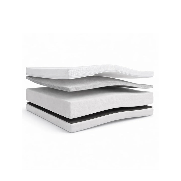 Gaia Baby Dual Fibre Cot Bed Eos Mattress (140 x 70cm) - White-Mattresses-White- | Natural Baby Shower