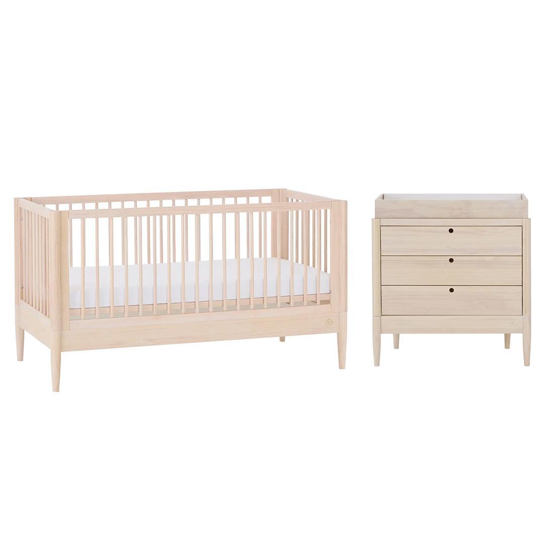 Gaia Baby Eos Cot & Dresser Set-Nursery Sets-Natural- | Natural Baby Shower
