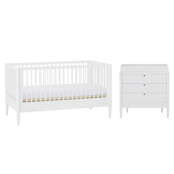 Gaia Baby Eos Cot & Dresser Set-Nursery Sets-All White- | Natural Baby Shower