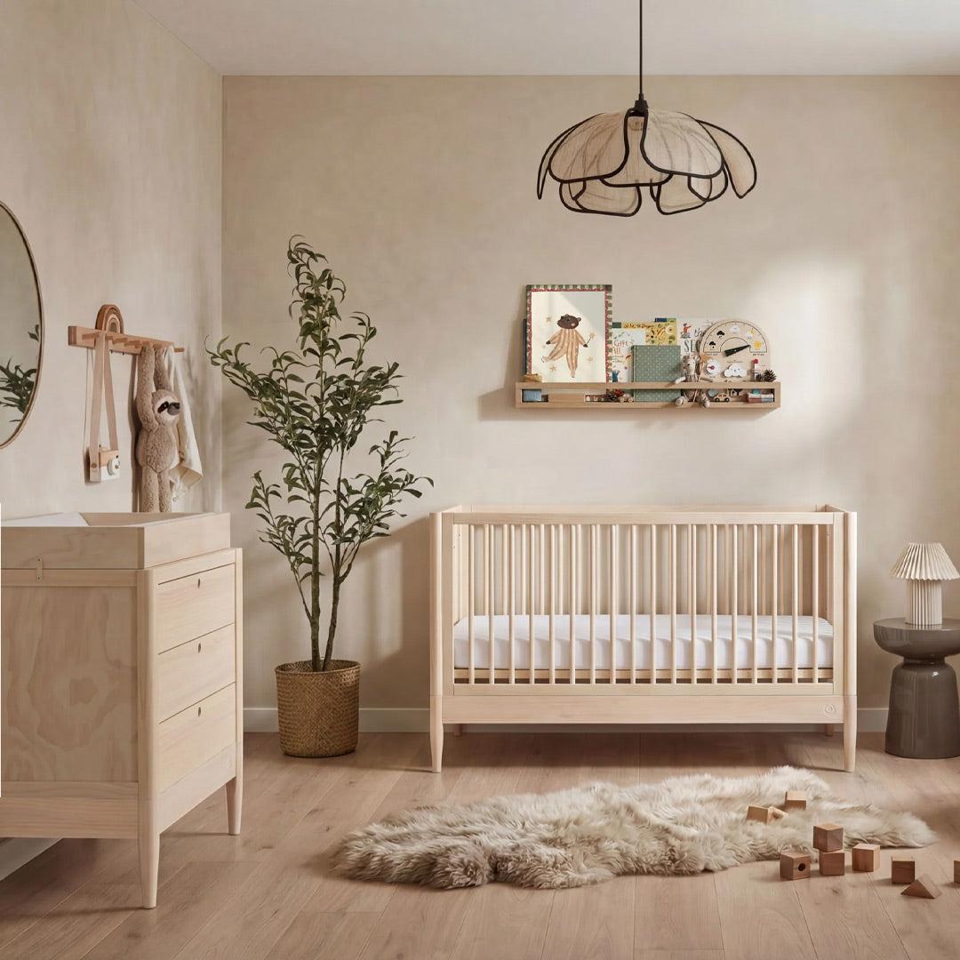 Gaia Baby Eos Cot & Dresser Set-Nursery Sets-Desert Sage/Natural Ash- | Natural Baby Shower