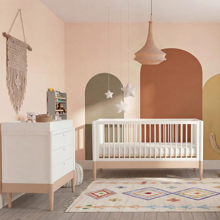 Gaia Baby Eos Cot & Dresser Set-Nursery Sets-Desert Sage/Natural Ash- | Natural Baby Shower