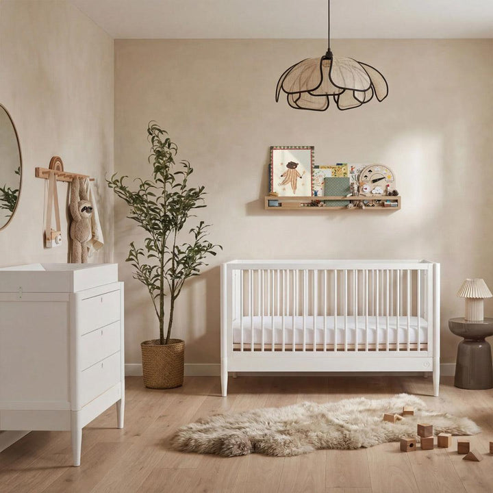 Gaia Baby Eos Cot & Dresser Set-Nursery Sets-Desert Sage/Natural Ash- | Natural Baby Shower