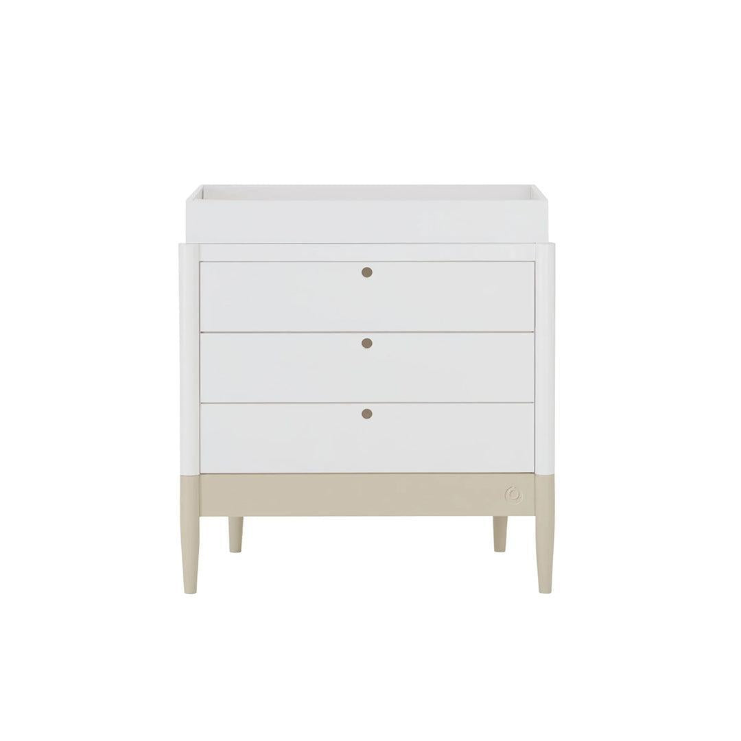 Gaia Baby Eos Dresser-Changing Units-Desert Sage/ White- | Natural Baby Shower